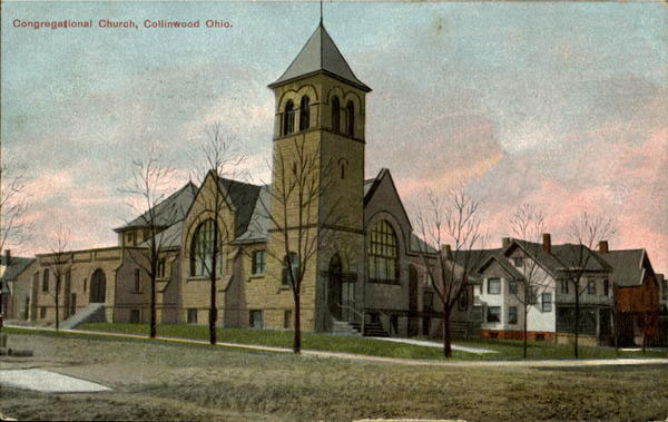 Collinwood Congregational Vintage Postcard